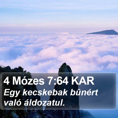 4 Mózes 7:64 KAR Bible Verse Image