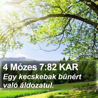 4 Mózes 7:82 KAR Bible Verse Image