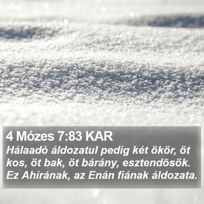 4 Mózes 7:83 KAR Bible Verse Image