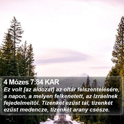 4 Mózes 7:84 KAR Bible Verse Image