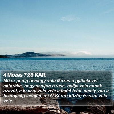 4 Mózes 7:89 KAR Bible Verse Image