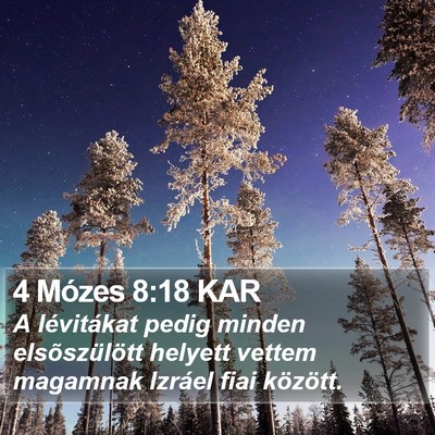 4 Mózes 8:18 KAR Bible Verse Image