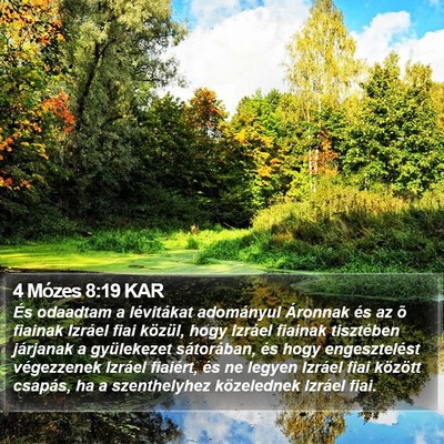 4 Mózes 8:19 KAR Bible Verse Image