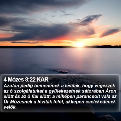 4 Mózes 8:22 KAR Bible Verse Image