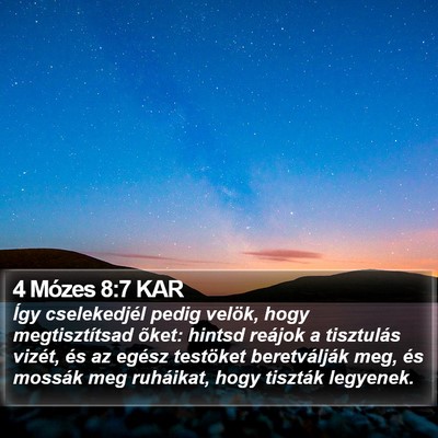 4 Mózes 8:7 KAR Bible Verse Image