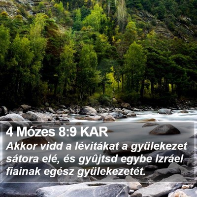 4 Mózes 8:9 KAR Bible Verse Image
