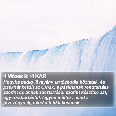 4 Mózes 9:14 KAR Bible Verse Image