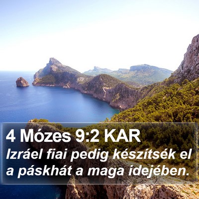 4 Mózes 9:2 KAR Bible Verse Image