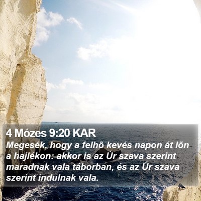 4 Mózes 9:20 KAR Bible Verse Image