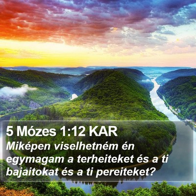 5 Mózes 1:12 KAR Bible Verse Image