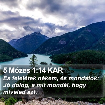 5 Mózes 1:14 KAR Bible Verse Image