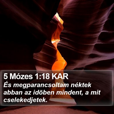 5 Mózes 1:18 KAR Bible Verse Image