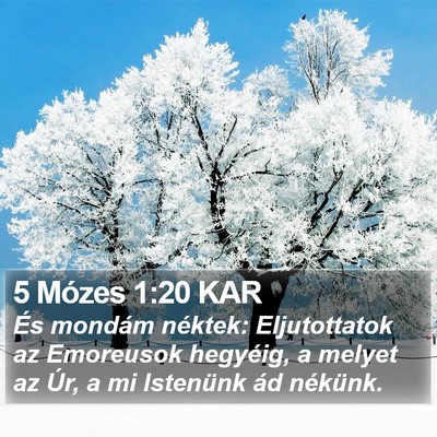 5 Mózes 1:20 KAR Bible Verse Image
