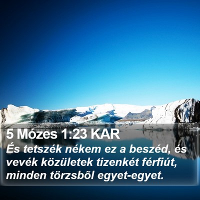 5 Mózes 1:23 KAR Bible Verse Image