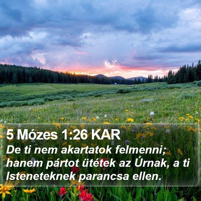 5 Mózes 1:26 KAR Bible Verse Image
