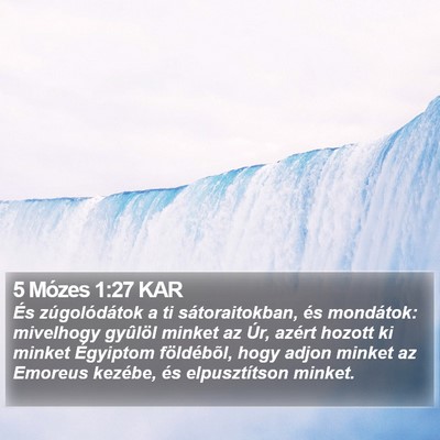 5 Mózes 1:27 KAR Bible Verse Image