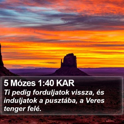 5 Mózes 1:40 KAR Bible Verse Image