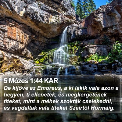 5 Mózes 1:44 KAR Bible Verse Image