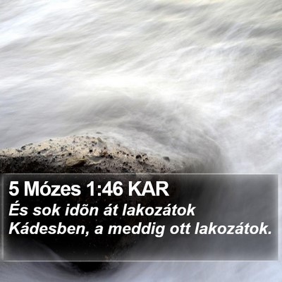 5 Mózes 1:46 KAR Bible Verse Image