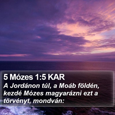 5 Mózes 1:5 KAR Bible Verse Image