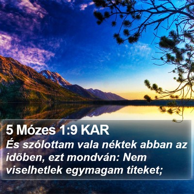 5 Mózes 1:9 KAR Bible Verse Image