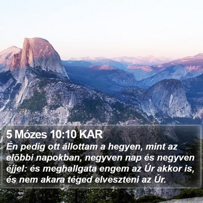 5 Mózes 10:10 KAR Bible Verse Image
