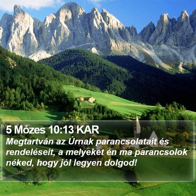 5 Mózes 10:13 KAR Bible Verse Image