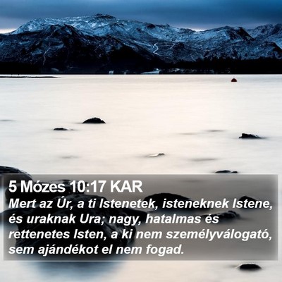 5 Mózes 10:17 KAR Bible Verse Image