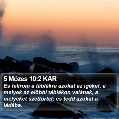 5 Mózes 10:2 KAR Bible Verse Image