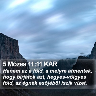 5 Mózes 11:11 KAR Bible Verse Image