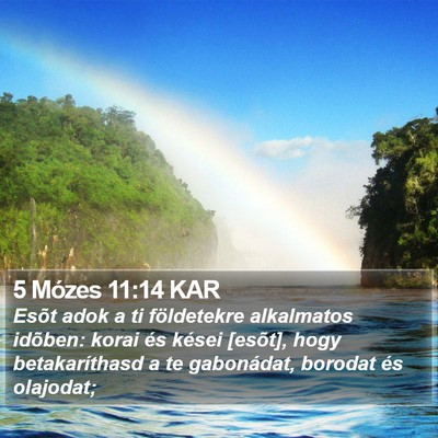 5 Mózes 11:14 KAR Bible Verse Image
