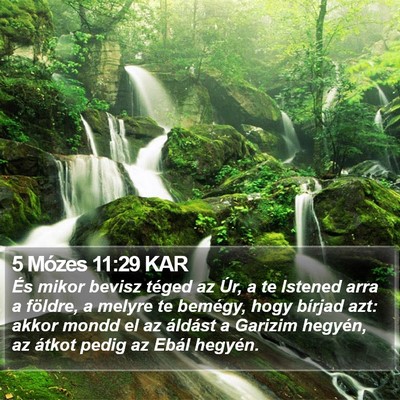 5 Mózes 11:29 KAR Bible Verse Image