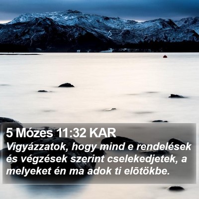 5 Mózes 11:32 KAR Bible Verse Image