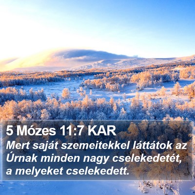 5 Mózes 11:7 KAR Bible Verse Image