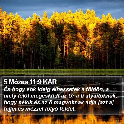 5 Mózes 11:9 KAR Bible Verse Image
