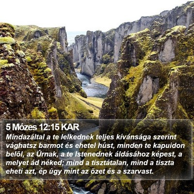 5 Mózes 12:15 KAR Bible Verse Image