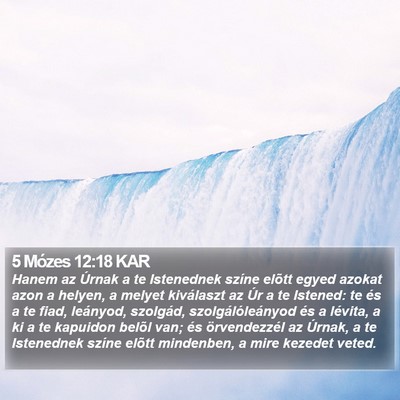 5 Mózes 12:18 KAR Bible Verse Image