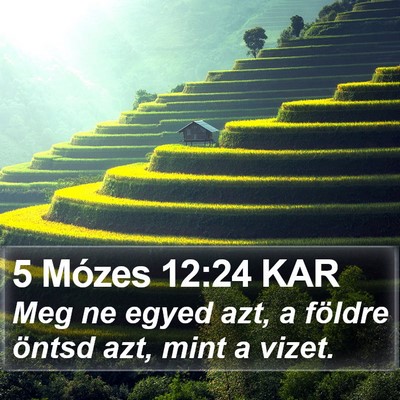 5 Mózes 12:24 KAR Bible Verse Image