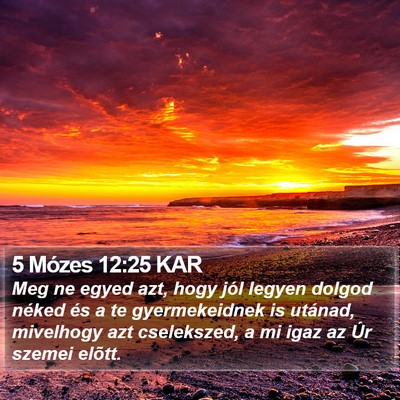 5 Mózes 12:25 KAR Bible Verse Image
