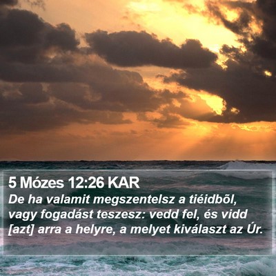 5 Mózes 12:26 KAR Bible Verse Image
