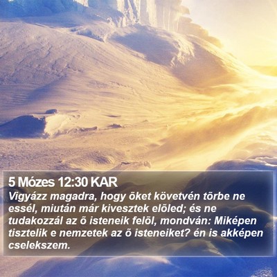5 Mózes 12:30 KAR Bible Verse Image
