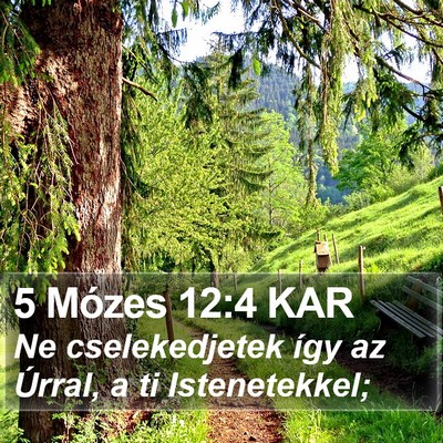 5 Mózes 12:4 KAR Bible Verse Image