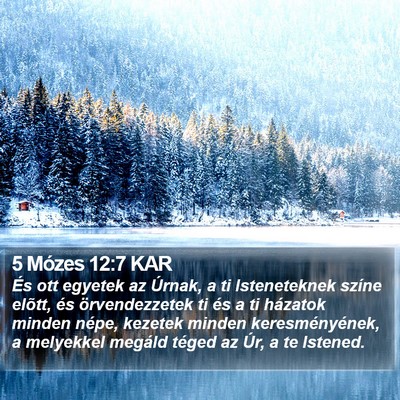 5 Mózes 12:7 KAR Bible Verse Image