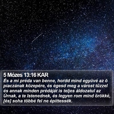 5 Mózes 13:16 KAR Bible Verse Image