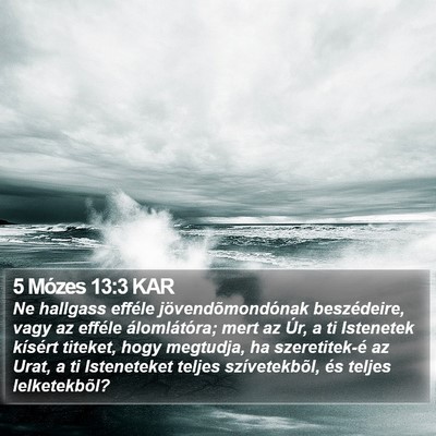 5 Mózes 13:3 KAR Bible Verse Image
