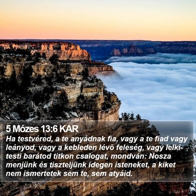 5 Mózes 13:6 KAR Bible Verse Image