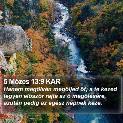 5 Mózes 13:9 KAR Bible Verse Image
