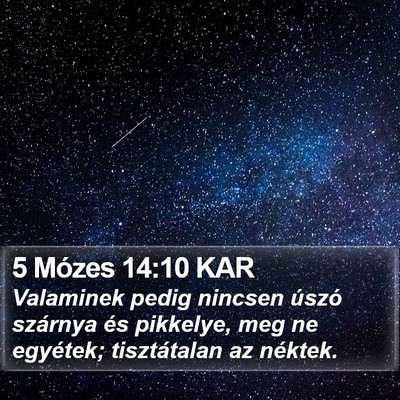 5 Mózes 14:10 KAR Bible Verse Image
