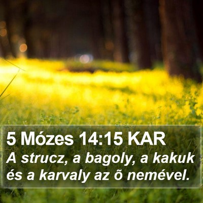 5 Mózes 14:15 KAR Bible Verse Image
