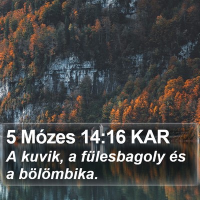 5 Mózes 14:16 KAR Bible Verse Image